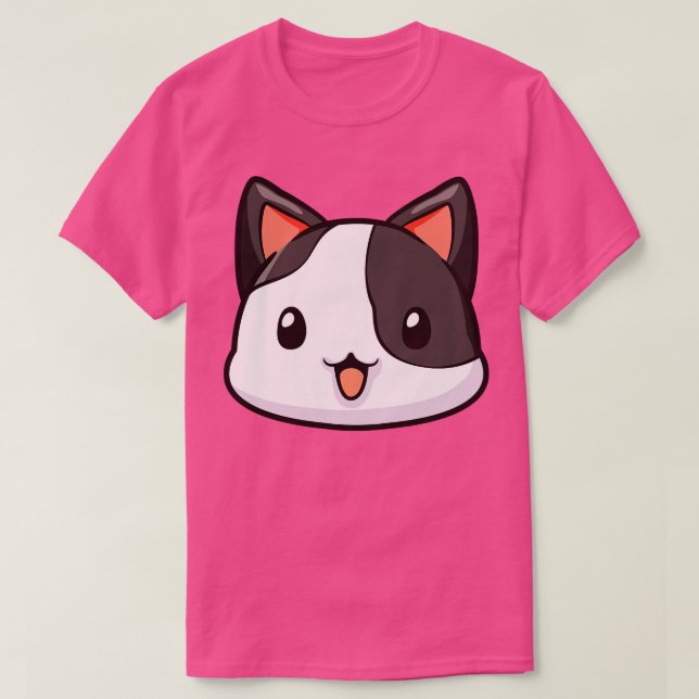 Funny Kawaii Cat Niedlich Kitten Manga T-Shirt (Design vorne)