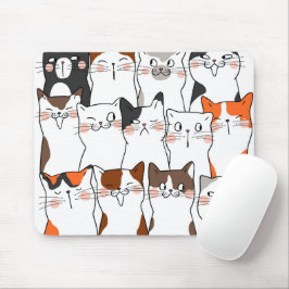 Funny Kawaii Cats Mousepad