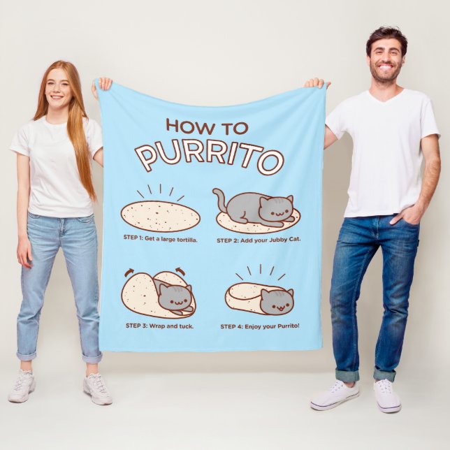Funny Kawaii "Comment Purrito", une couverture en  (En situation)