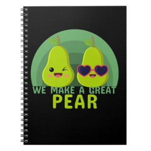 Funny Kawaii Fruit Pun Notizblock