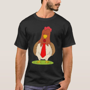 Funny Kawaii Hen Krawatte Japanisches Hühnchen Kin T-Shirt