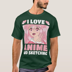 Funny Kawaii Japanisch Manga Otaku I Liebe Anime u T-Shirt