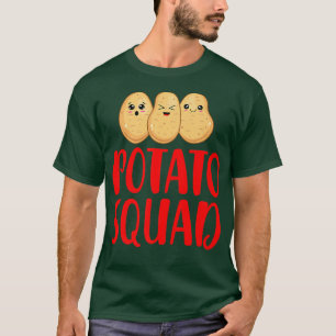 Funny Kawaii Potato Squad Vegan Vegetarian Team Pr T-Shirt