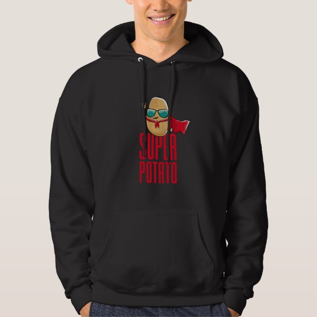 Funny Kawaii Super Potatoes Anime Outfit Graphic D Hoodie (Vorderseite)