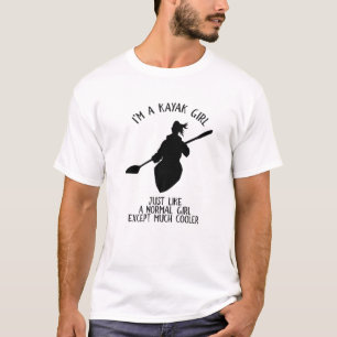 Funny Kayak Girl Kayaking Paddeln für Frauen T-Shirt