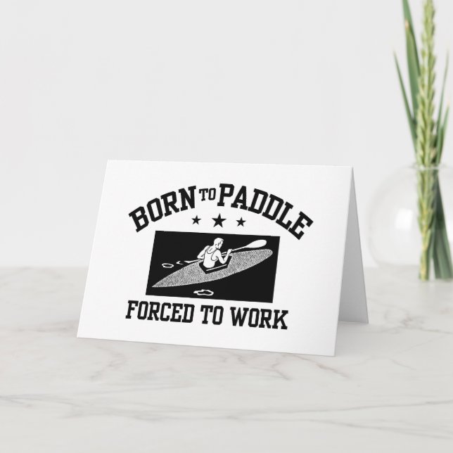 Funny Kayaking Karte (Vorderseite)