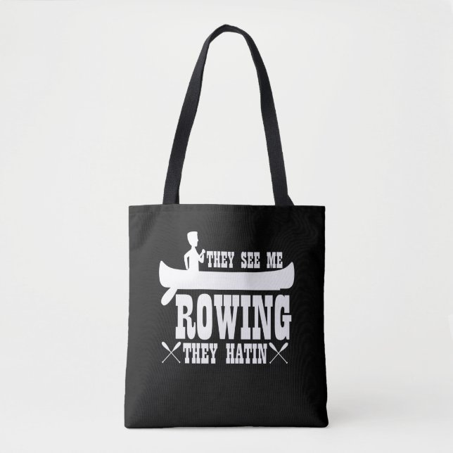 Funny Kayaking sie sehen mich rudern Tasche (Vorderseite)