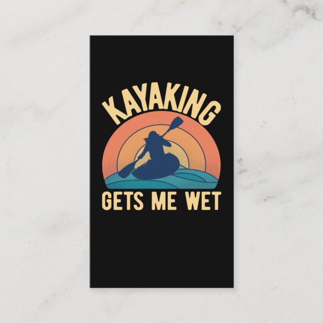 Funny Kayaking Spaß Kayak Joke Visitenkarte (Vorderseite)