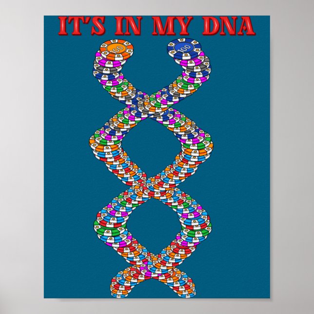 Funny Ker Player Texas Holdem Casino Ker  Poster (Vorne)