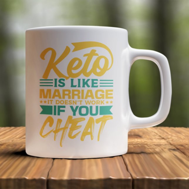 Funny Keto Diät Cheat Zitat Kaffeetasse (Funny Keto Diet Cheating Quote Coffee Mug)