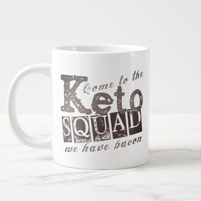 Funny Keto Diät Zitat Jumbo-Tasse (Links)