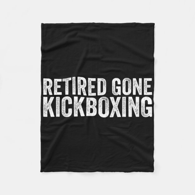 Funny Kickboxing Lover Quotes Muay Thai Kickboxing Fleecedecke (Vorderseite)