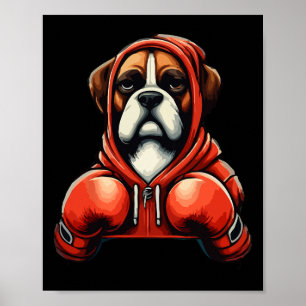 Funny Kickboxing oder Boxer Boxer Hunde Männer Fra Poster
