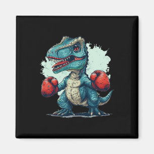 Funny Kids Boxing Dinosaurier mit Boxhandschuhen k Magnet