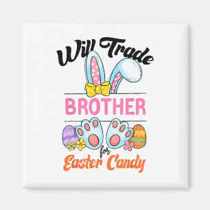 Funny Kids Egs wird Brother gegen Osterfutter taus Magnet