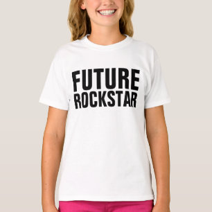 Funny Kids Girls T - Shirt, KÜNFTIGE ROCKSTAR T-Shirt