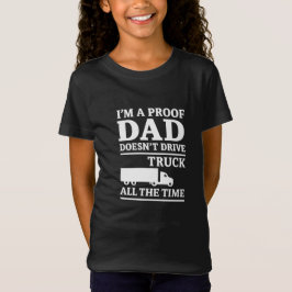 Funny kids shirt for trucker dads