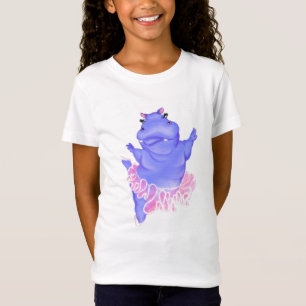 Funny Kids T - Shirt Ballerina Hippo Ballettänzeri