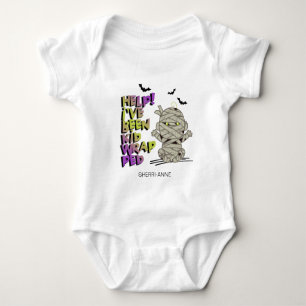 Funny Kidwrapped Mummy Baby Green ID683 Strampler