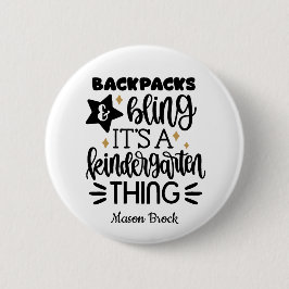 Funny Kindergarten personalisiertes Geschenk Button
