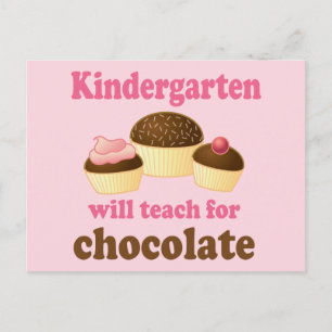 Funny Kindergarten Teacher Carte postale