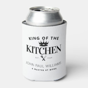 Funny King of the Kitchen Crown Feinschmecker Vate Dosenkühler