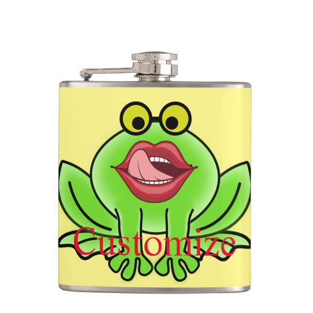 Funny Kiss A Toad Thunder_Cove Flachmann (Vorderseite)
