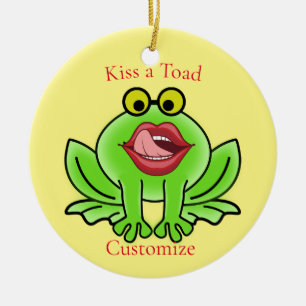 Funny Kiss A Toad Thunder_Cove Keramik Ornament