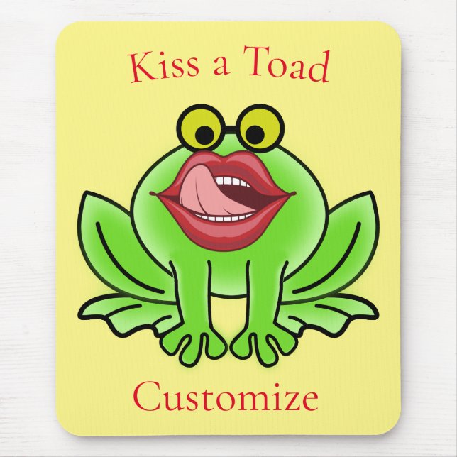 Funny Kiss A Toad Thunder_Cove Mousepad (Vorne)