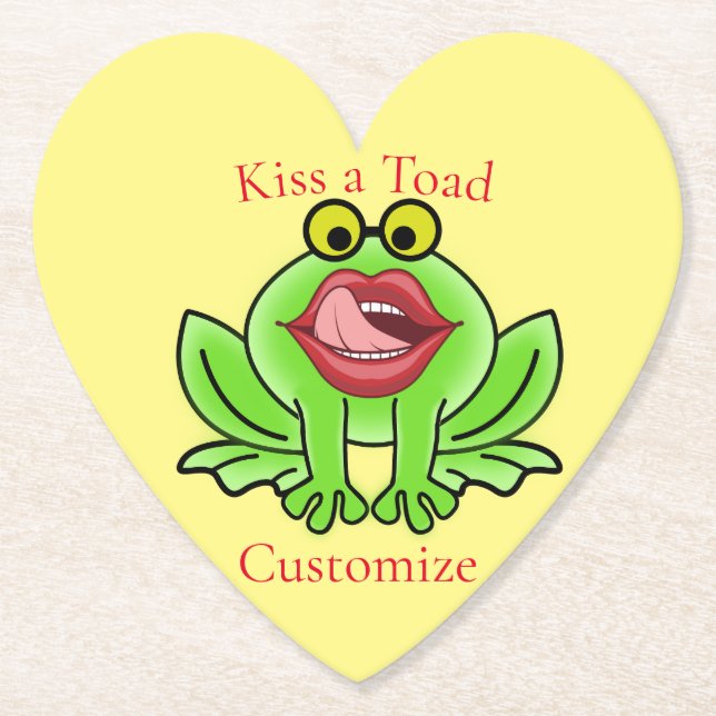 Funny Kiss A Toad Thunder_Cove Untersetzer (Vorderseite)