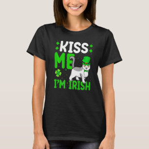 Funny Kiss Me I'm Irish Scottish Fold Cat St Patri T-Shirt