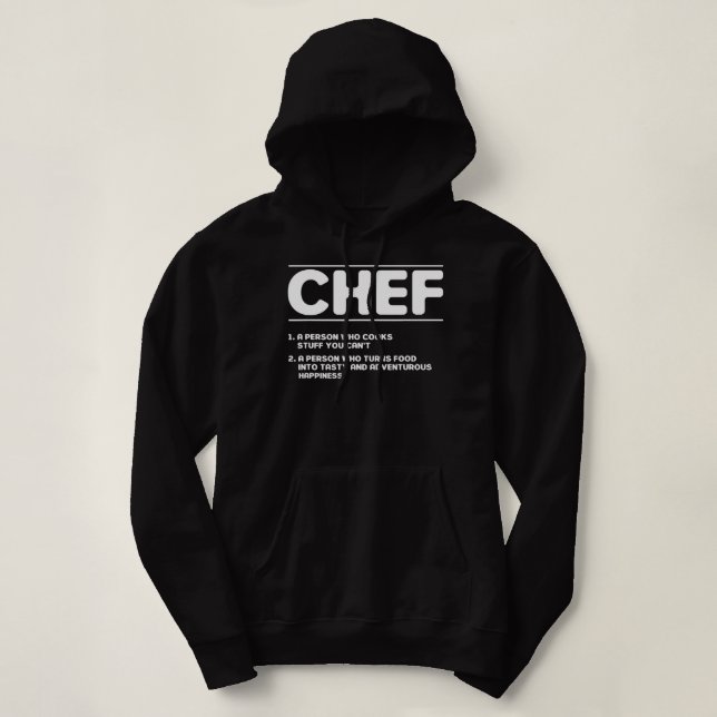 Funny Kitchen Koch Definition  Hoodie (Design vorne)