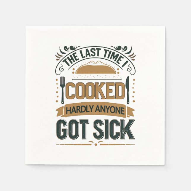 Funny Kitchen Spaß Zitat Serviette (Vorderseite)