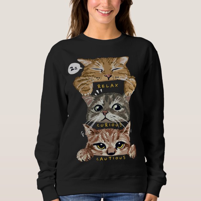 Funny Kittens Cute Cats Cat Lover Cat Owner Kitten Sweatshirt (Vorderseite)