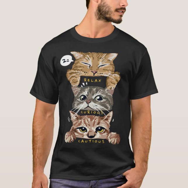 Funny Kittens Cute Cats Cat Lover Cat Owner Kitten T-Shirt (Vorderseite)