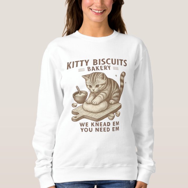 Funny Kitty Biscuits Bakery Shirt (Vorderseite)