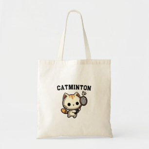Funny Kitty Cat Spielen Badminton Lover Tragetasche