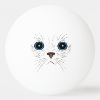 Funny kitty face tischtennisball