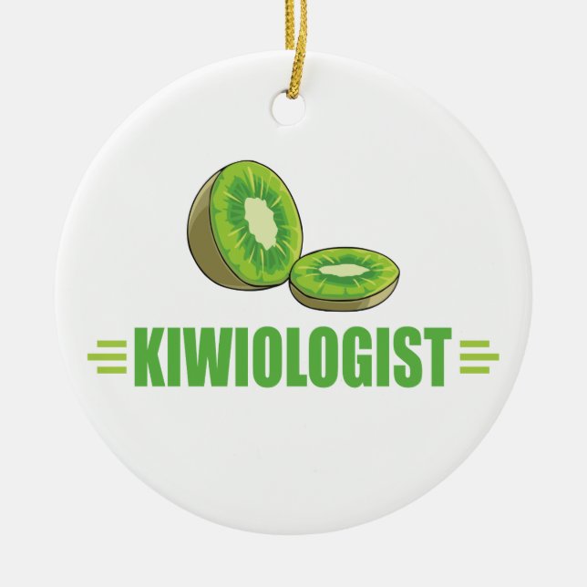 Funny Kiwi Lover Keramikornament (Vorne)