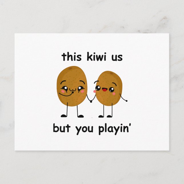 Funny Kiwi Postkarte (Vorderseite)