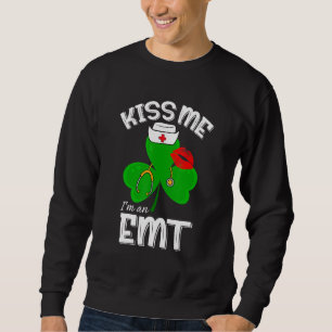 Funny Kleeblatt ich bin ein Emt St Patricks Day Lu Sweatshirt