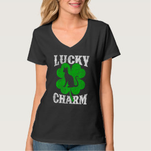 Funny Kleeblatt Leaf Lucky Charm Sphynx Cat St Pat T-Shirt