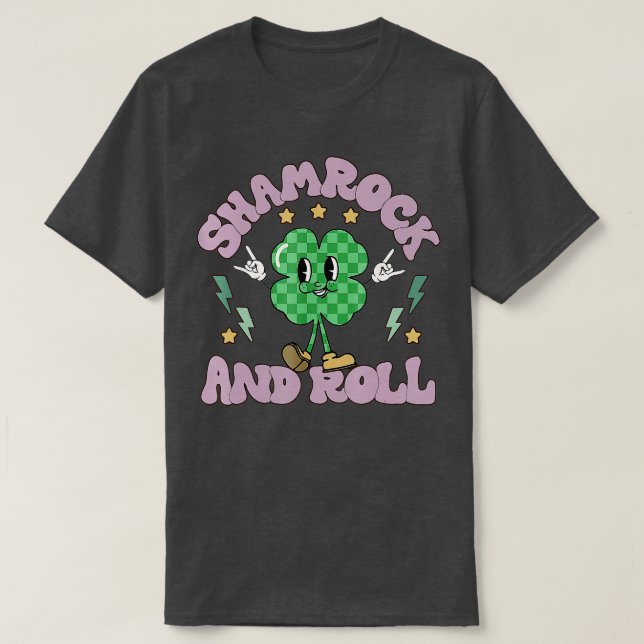 Funny Kleeblatt und Roll Happy St Patricks Day Che T-Shirt (Design vorne)