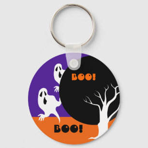 Funny kleine Geister Halloween-Geschenk Schlüsselanhänger