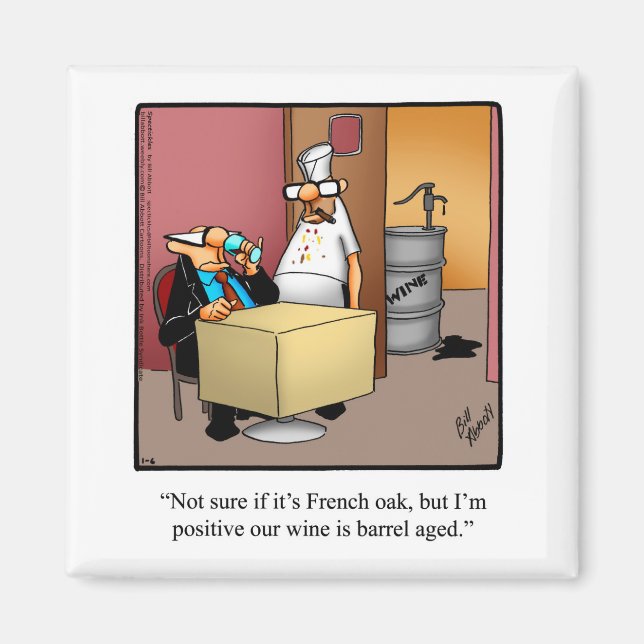Funny Kleine Geschenk Wine Spaß Magnet (Vorne)