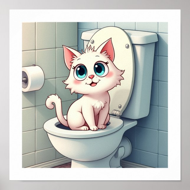 Funny kleine Katze Poster (Vorne)