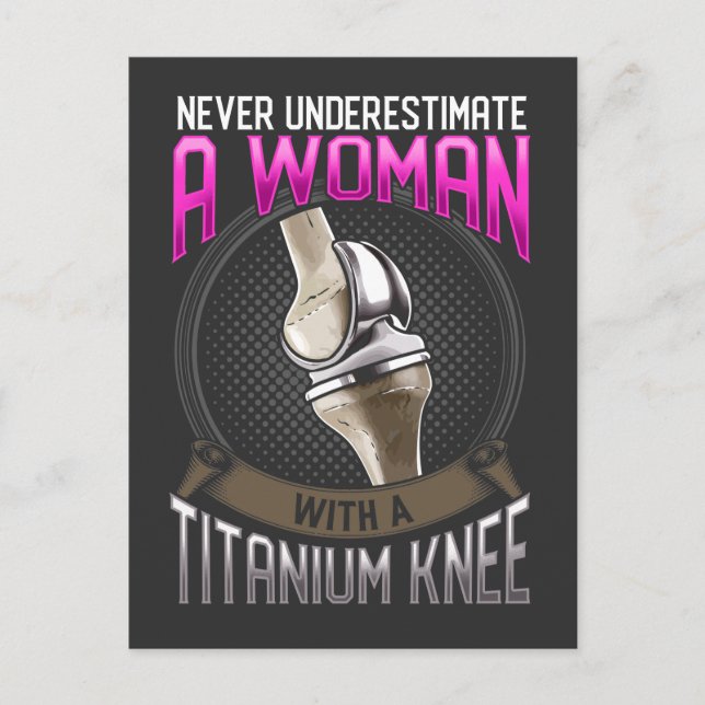 Funny Knee Operation Erholung Hospital Postkarte (Vorderseite)