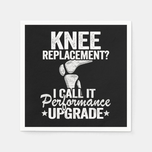 Funny Knee Replacement Surgery Performance Upgrade Serviette (Vorderseite)