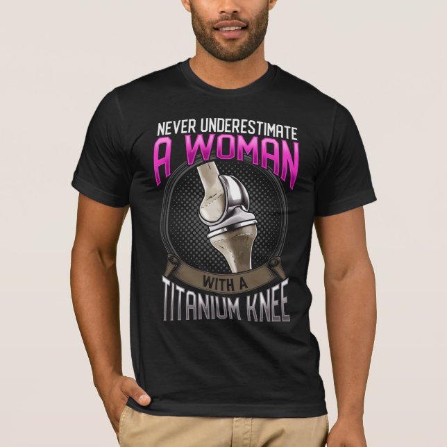 Funny Knie Operation Erholung Hospital T-Shirt (Vorderseite)