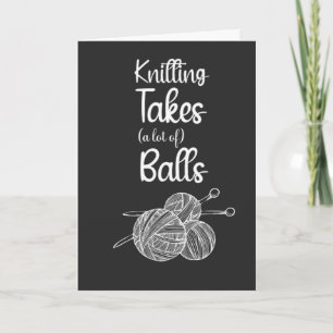Funny Knitter Cards Garnknitter Zitat Sprichwort Karte